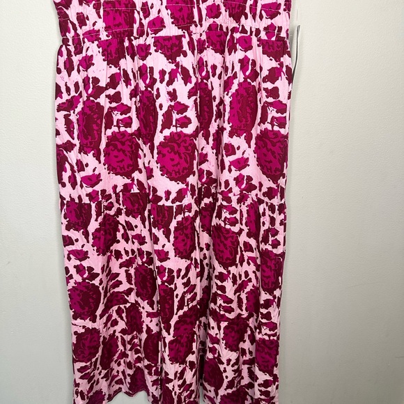 NWT Maisie Women's Pink Floral Sleeveless Halter Maxi Dress Lined Size M - Picture 4 of 9